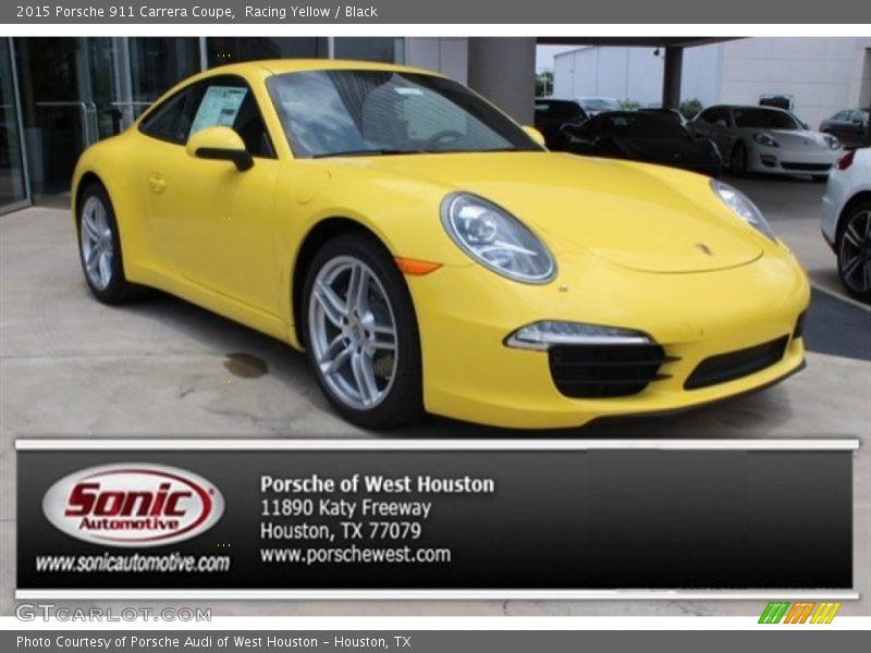 Racing Yellow / Black 2015 Porsche 911 Carrera Coupe