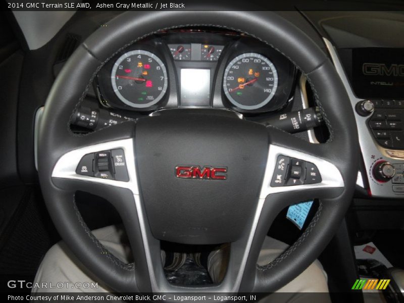 Ashen Gray Metallic / Jet Black 2014 GMC Terrain SLE AWD