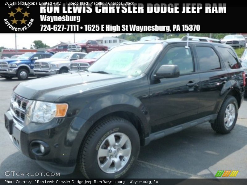 Tuxedo Black Metallic / Charcoal Black 2011 Ford Escape Limited 4WD