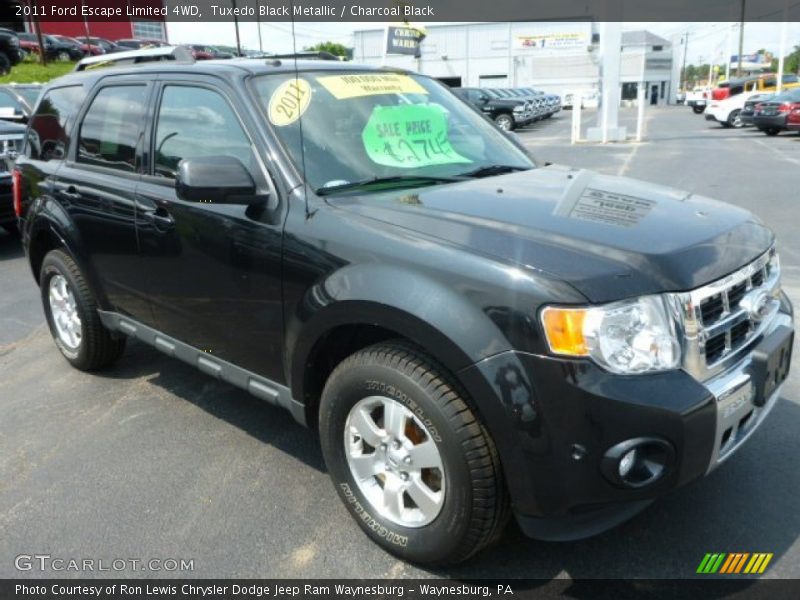 Tuxedo Black Metallic / Charcoal Black 2011 Ford Escape Limited 4WD
