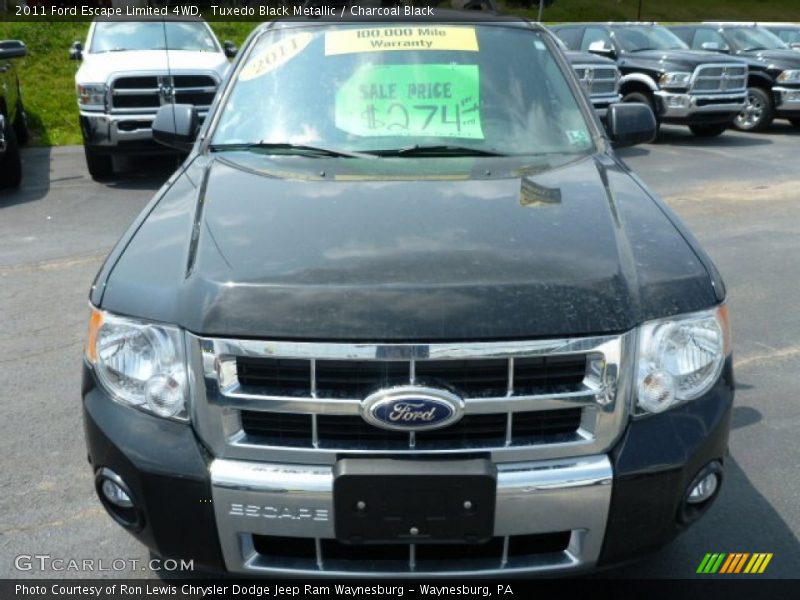 Tuxedo Black Metallic / Charcoal Black 2011 Ford Escape Limited 4WD