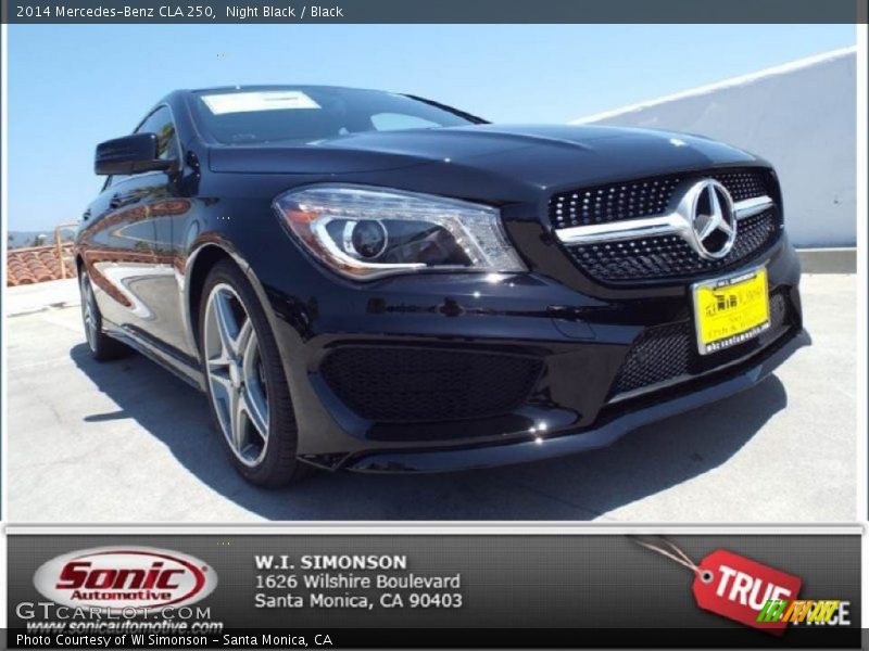 Night Black / Black 2014 Mercedes-Benz CLA 250