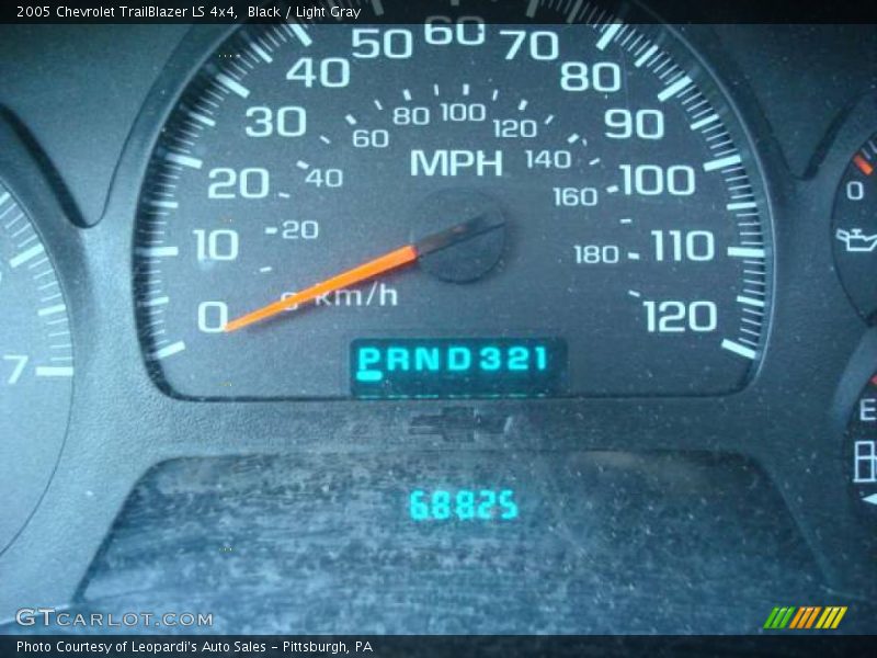 Black / Light Gray 2005 Chevrolet TrailBlazer LS 4x4