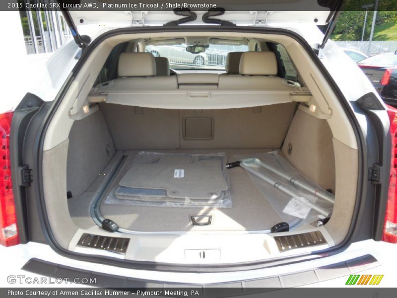 Platinum Ice Tricoat / Shale/Brownstone 2015 Cadillac SRX Luxury AWD