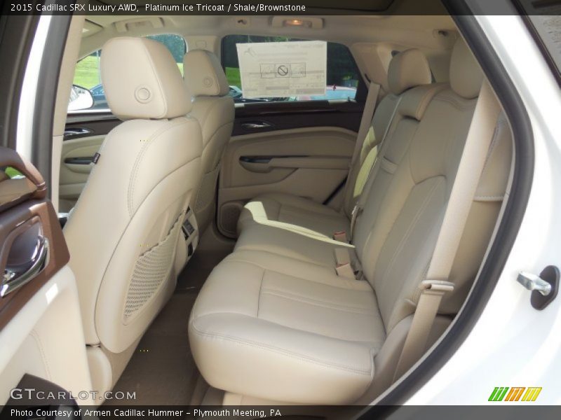 Platinum Ice Tricoat / Shale/Brownstone 2015 Cadillac SRX Luxury AWD