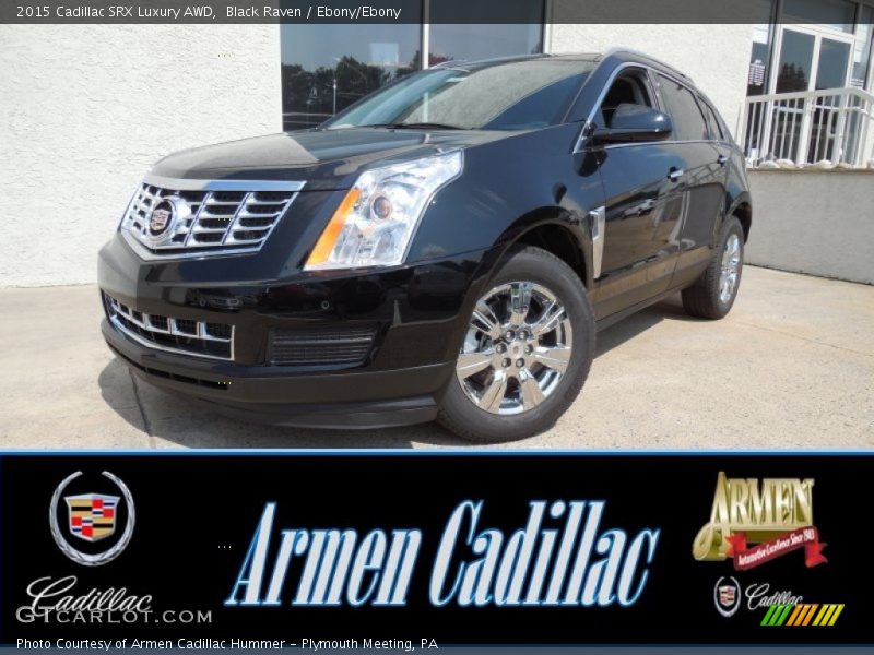 Black Raven / Ebony/Ebony 2015 Cadillac SRX Luxury AWD