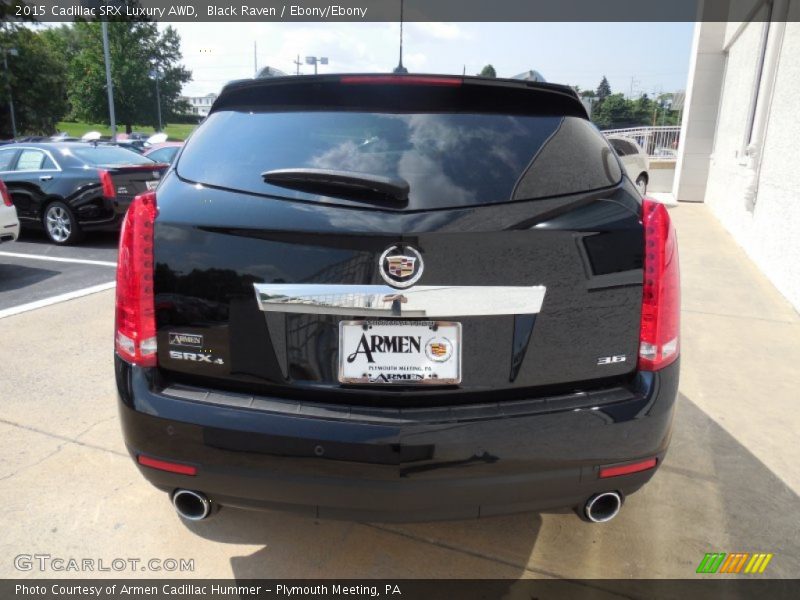 Black Raven / Ebony/Ebony 2015 Cadillac SRX Luxury AWD