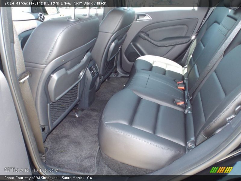 Rear Seat of 2014 B Electric Drive