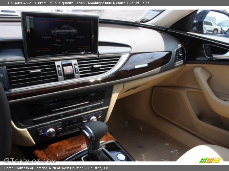 Moonlight Blue Metallic / Velvet Beige 2015 Audi A6 2.0T Premium Plus quattro Sedan