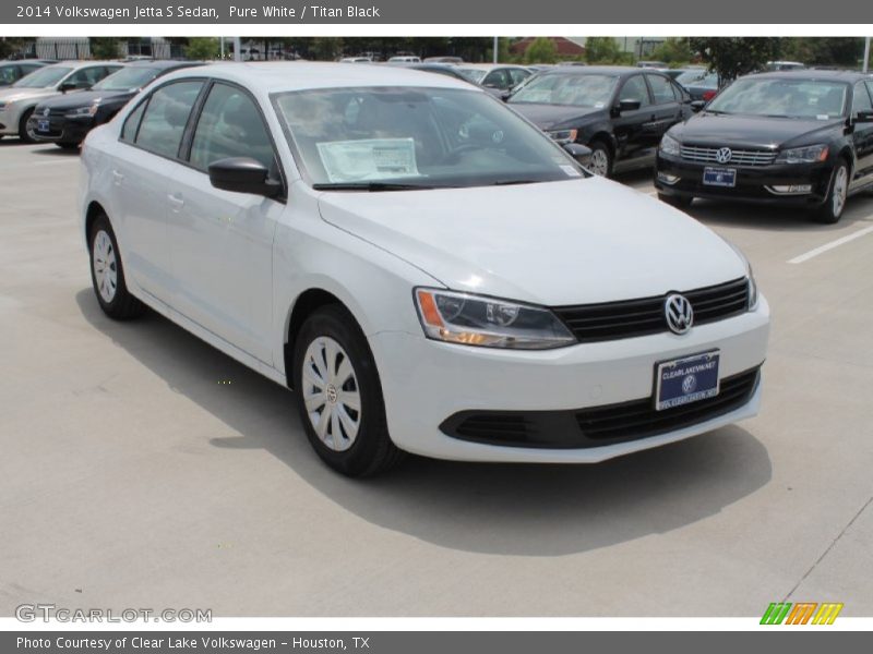 Pure White / Titan Black 2014 Volkswagen Jetta S Sedan