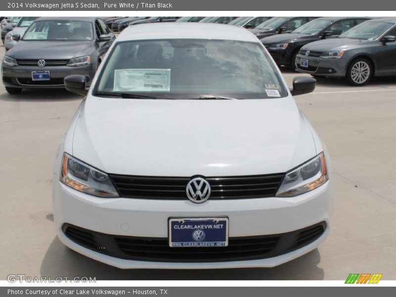 Pure White / Titan Black 2014 Volkswagen Jetta S Sedan
