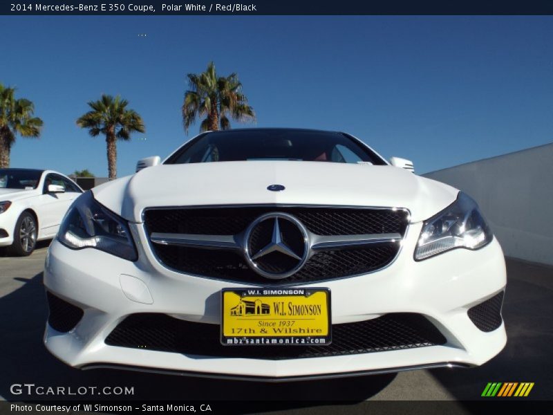 Polar White / Red/Black 2014 Mercedes-Benz E 350 Coupe