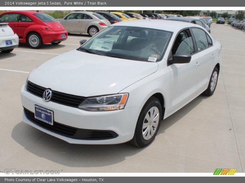 Pure White / Titan Black 2014 Volkswagen Jetta S Sedan