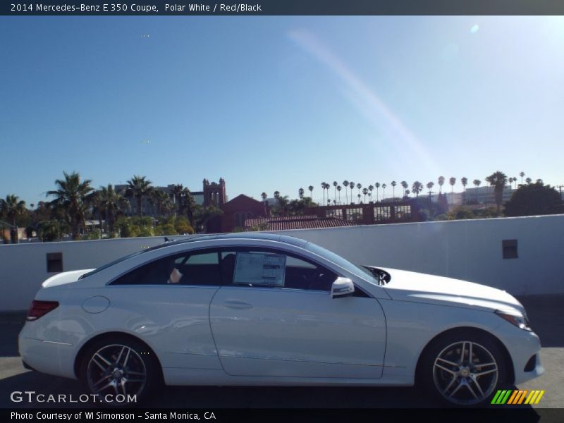 Polar White / Red/Black 2014 Mercedes-Benz E 350 Coupe