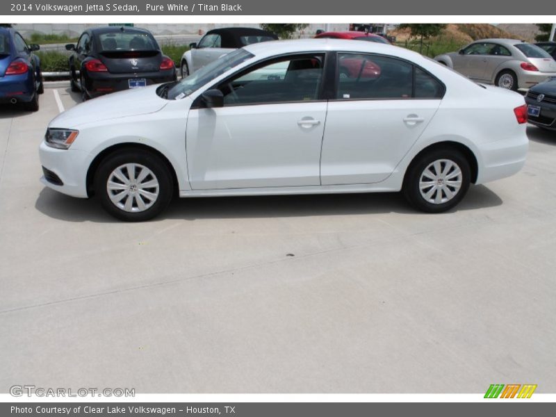 Pure White / Titan Black 2014 Volkswagen Jetta S Sedan