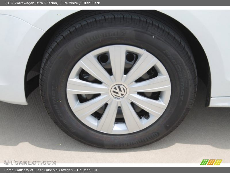 Pure White / Titan Black 2014 Volkswagen Jetta S Sedan