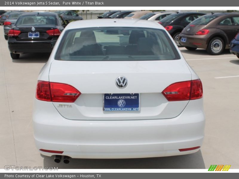 Pure White / Titan Black 2014 Volkswagen Jetta S Sedan