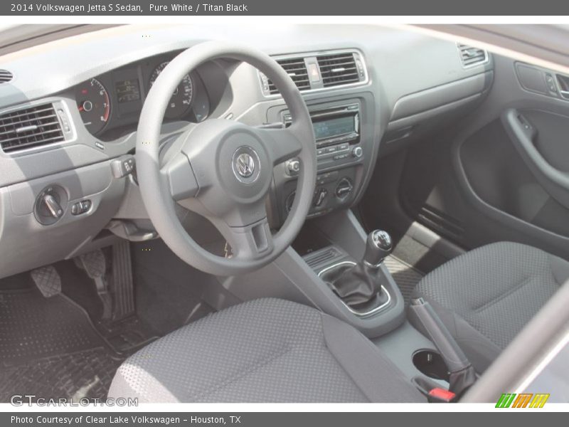 Pure White / Titan Black 2014 Volkswagen Jetta S Sedan