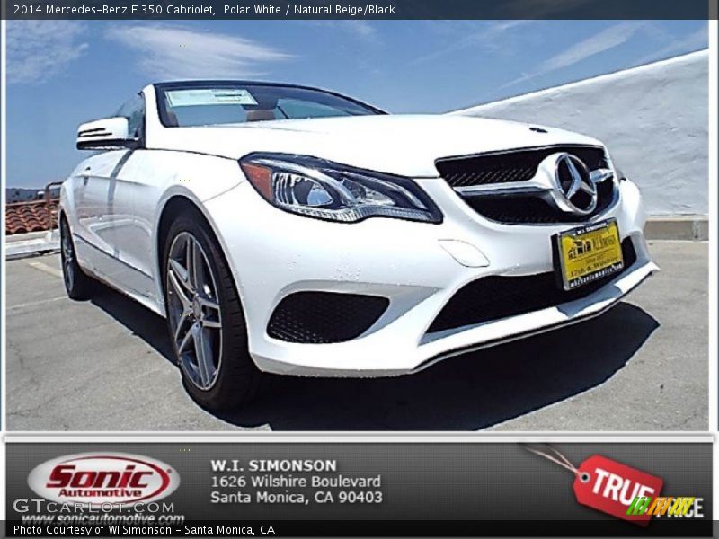 Polar White / Natural Beige/Black 2014 Mercedes-Benz E 350 Cabriolet