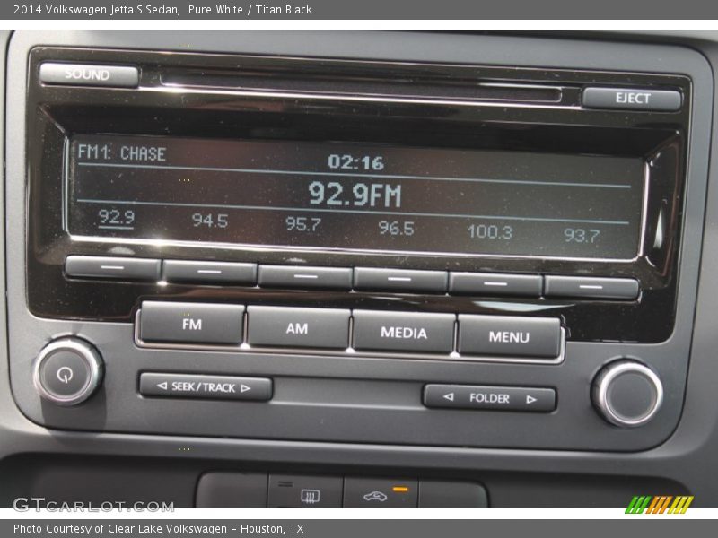 Pure White / Titan Black 2014 Volkswagen Jetta S Sedan