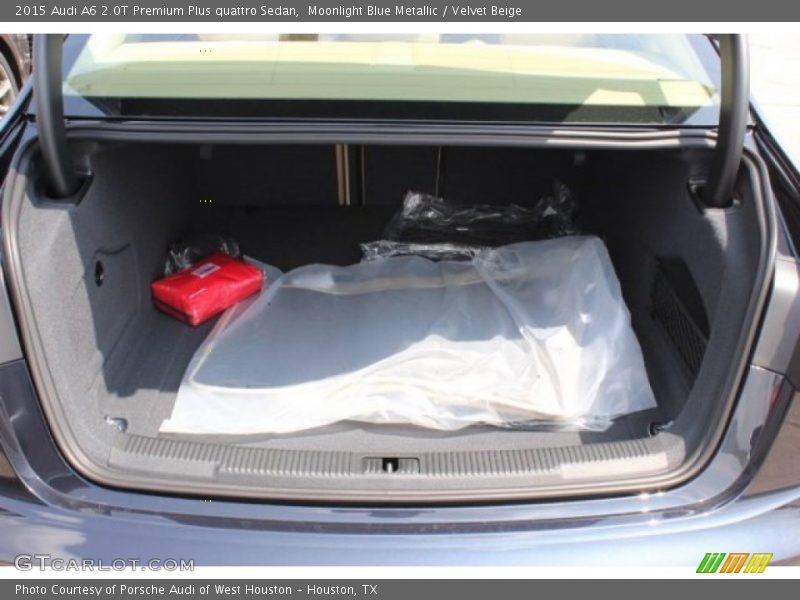 Moonlight Blue Metallic / Velvet Beige 2015 Audi A6 2.0T Premium Plus quattro Sedan