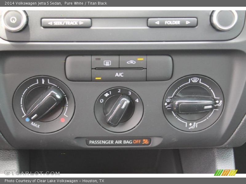 Pure White / Titan Black 2014 Volkswagen Jetta S Sedan