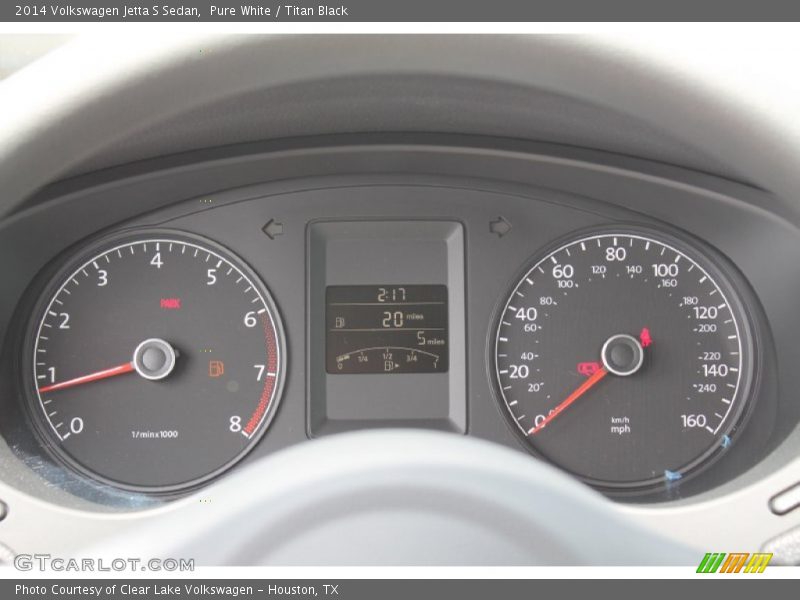 Pure White / Titan Black 2014 Volkswagen Jetta S Sedan