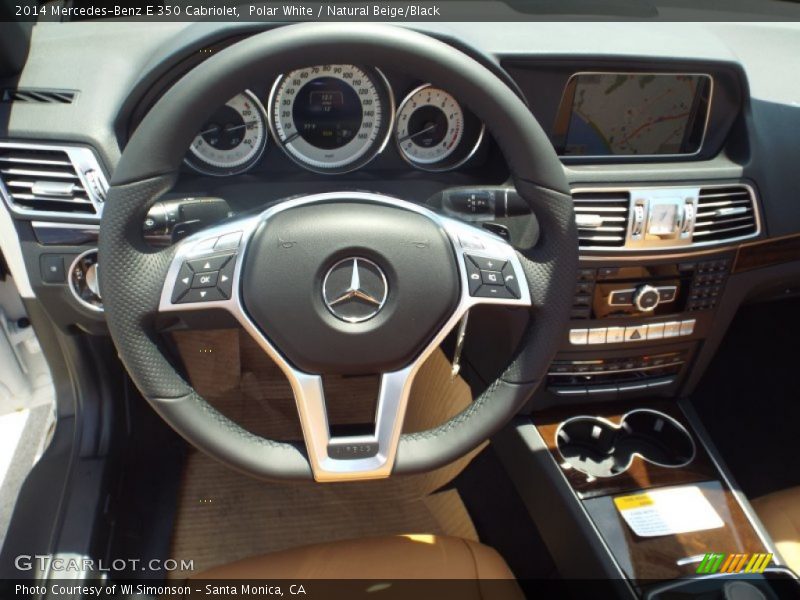 Polar White / Natural Beige/Black 2014 Mercedes-Benz E 350 Cabriolet