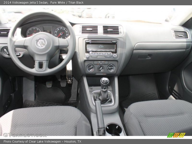 Pure White / Titan Black 2014 Volkswagen Jetta S Sedan