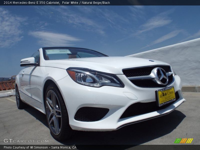 Polar White / Natural Beige/Black 2014 Mercedes-Benz E 350 Cabriolet