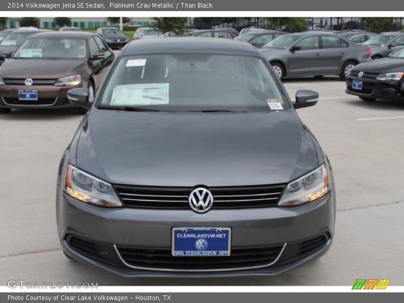 Platinum Gray Metallic / Titan Black 2014 Volkswagen Jetta SE Sedan