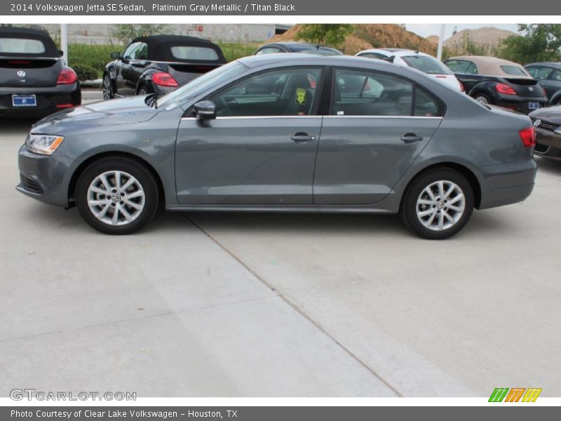 Platinum Gray Metallic / Titan Black 2014 Volkswagen Jetta SE Sedan
