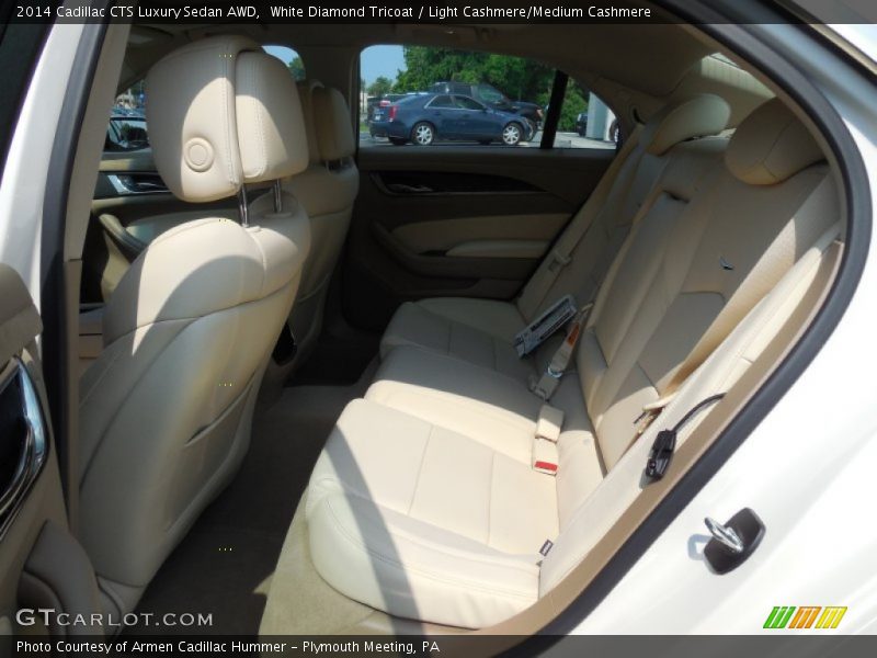 White Diamond Tricoat / Light Cashmere/Medium Cashmere 2014 Cadillac CTS Luxury Sedan AWD