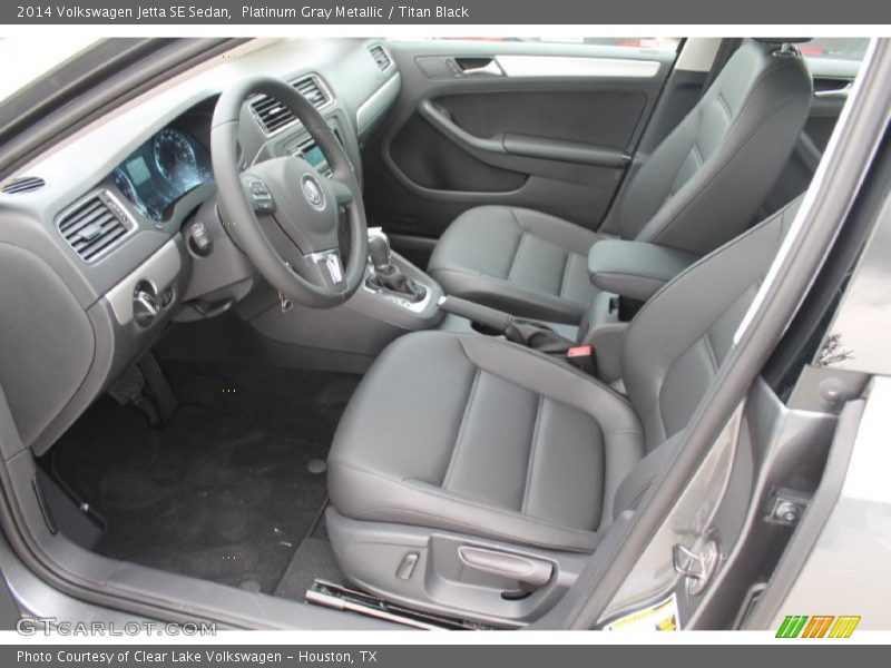 Platinum Gray Metallic / Titan Black 2014 Volkswagen Jetta SE Sedan