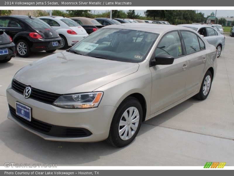 Moonrock Silver Metallic / Latte Macchiato 2014 Volkswagen Jetta S Sedan