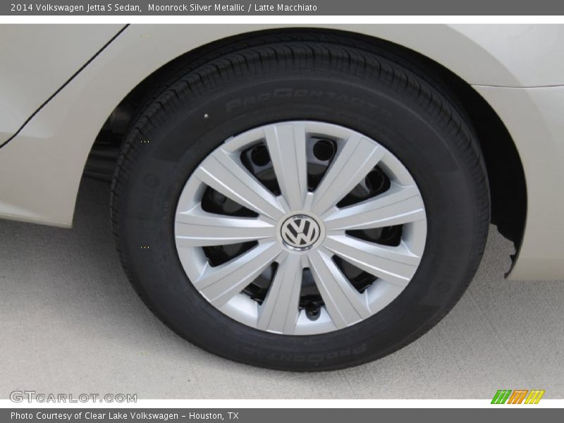 Moonrock Silver Metallic / Latte Macchiato 2014 Volkswagen Jetta S Sedan