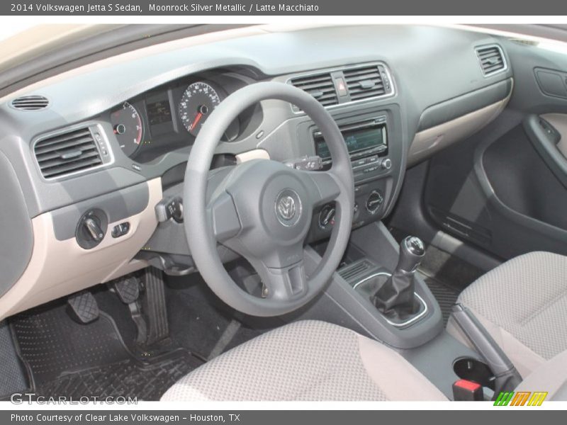  2014 Jetta S Sedan Latte Macchiato Interior