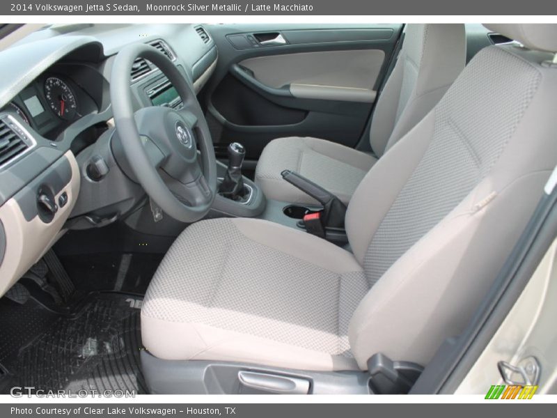 Front Seat of 2014 Jetta S Sedan