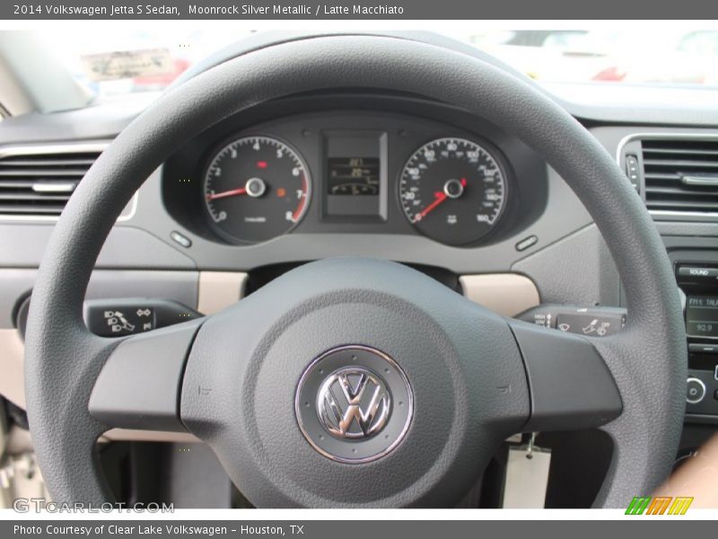 Moonrock Silver Metallic / Latte Macchiato 2014 Volkswagen Jetta S Sedan