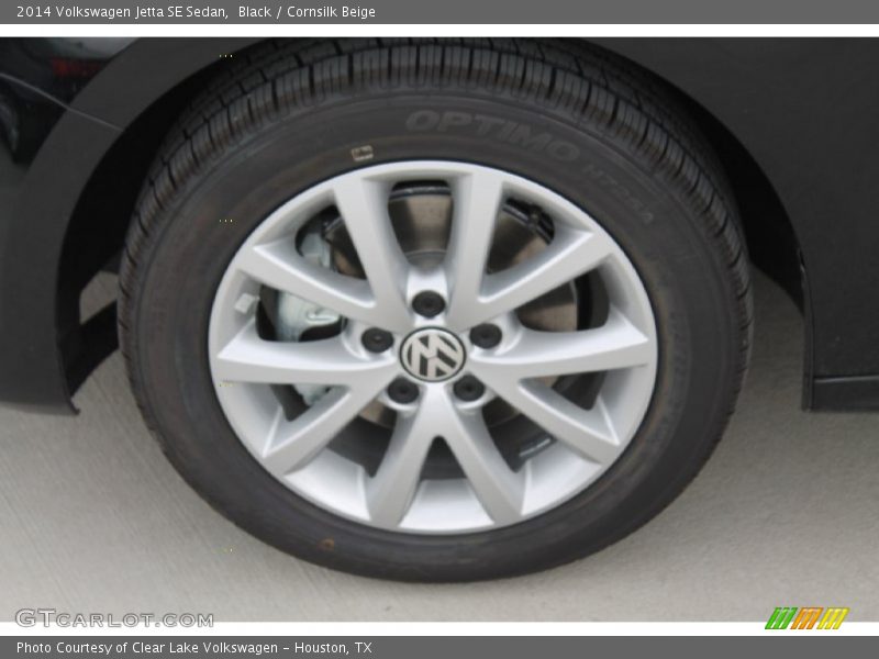 Black / Cornsilk Beige 2014 Volkswagen Jetta SE Sedan