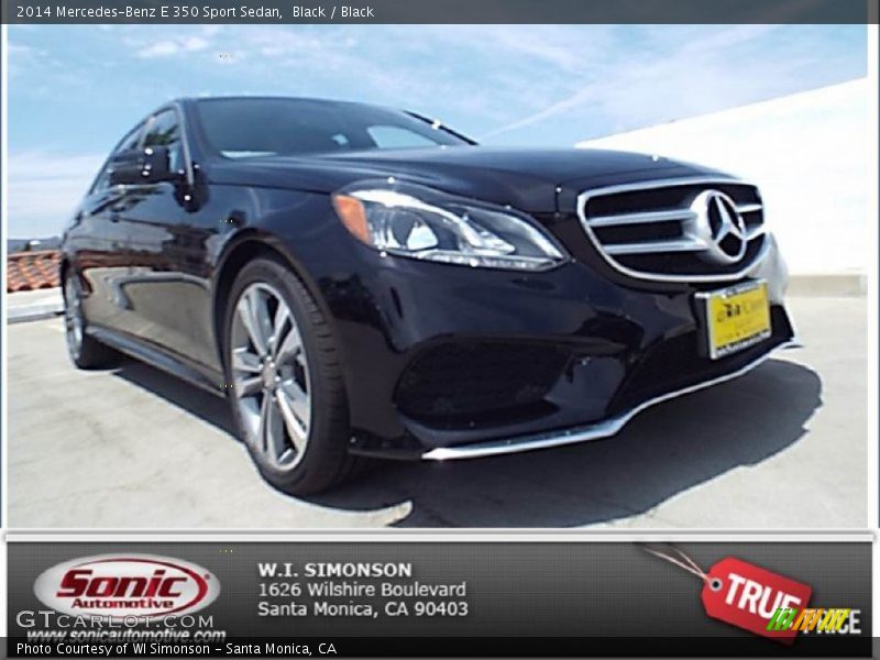 Black / Black 2014 Mercedes-Benz E 350 Sport Sedan