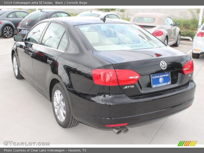 Black / Cornsilk Beige 2014 Volkswagen Jetta SE Sedan