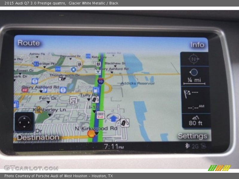 Glacier White Metallic / Black 2015 Audi Q7 3.0 Prestige quattro