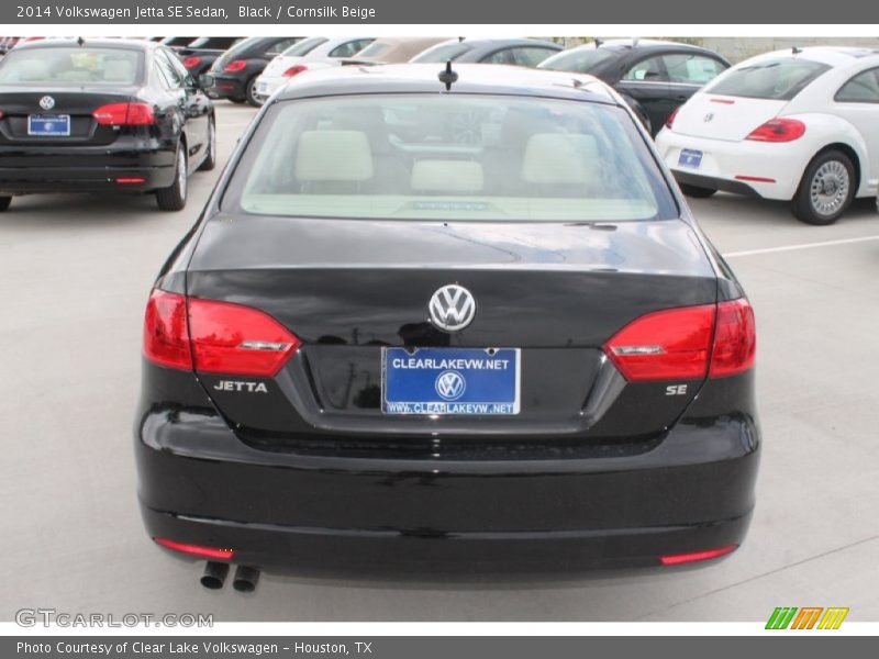 Black / Cornsilk Beige 2014 Volkswagen Jetta SE Sedan