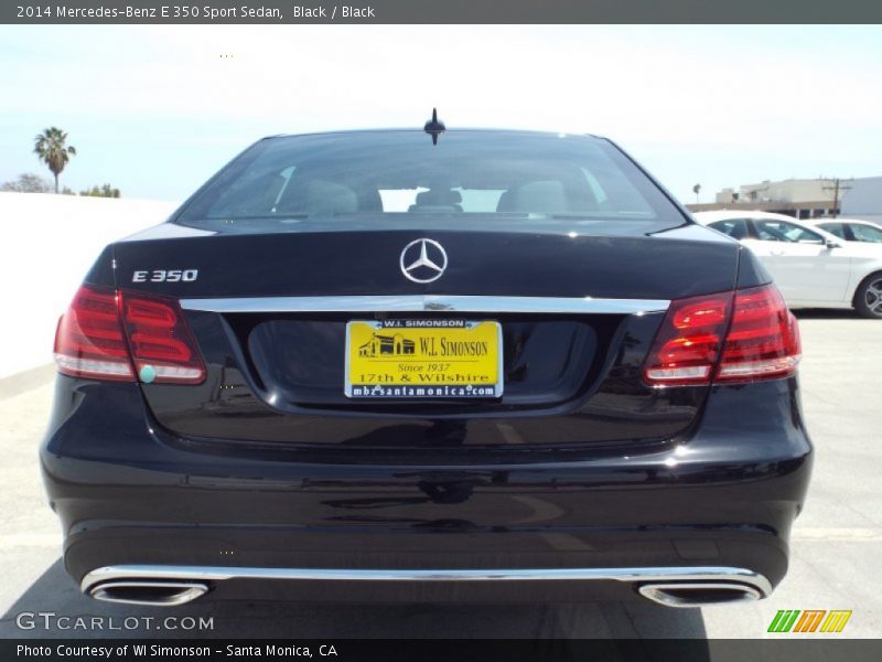 Black / Black 2014 Mercedes-Benz E 350 Sport Sedan
