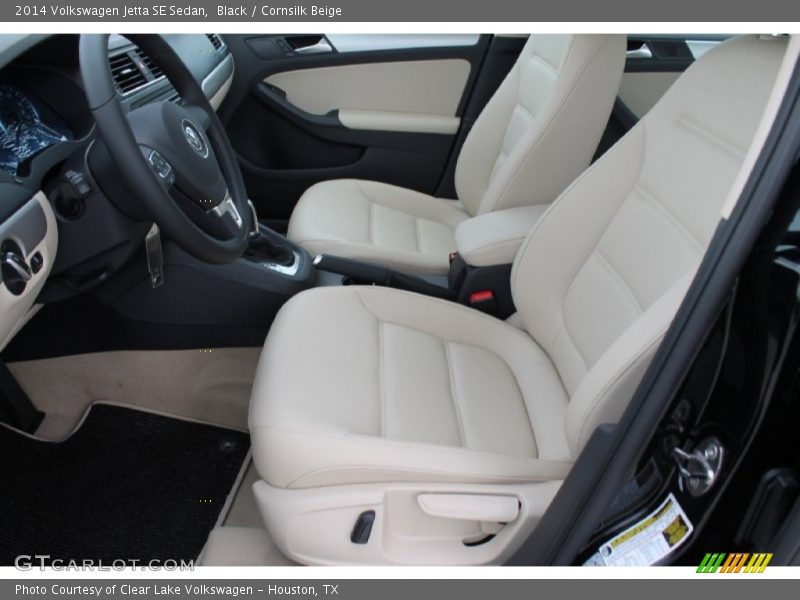 Black / Cornsilk Beige 2014 Volkswagen Jetta SE Sedan