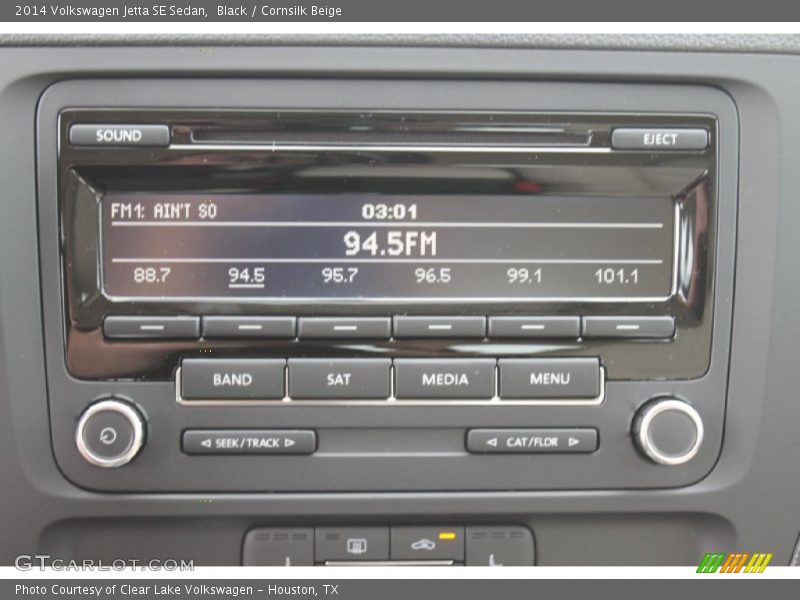 Black / Cornsilk Beige 2014 Volkswagen Jetta SE Sedan