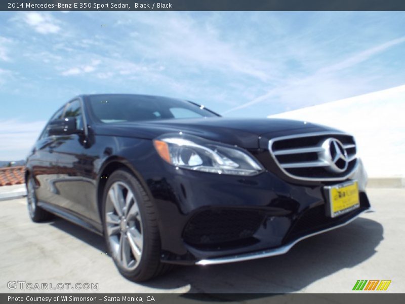 Black / Black 2014 Mercedes-Benz E 350 Sport Sedan