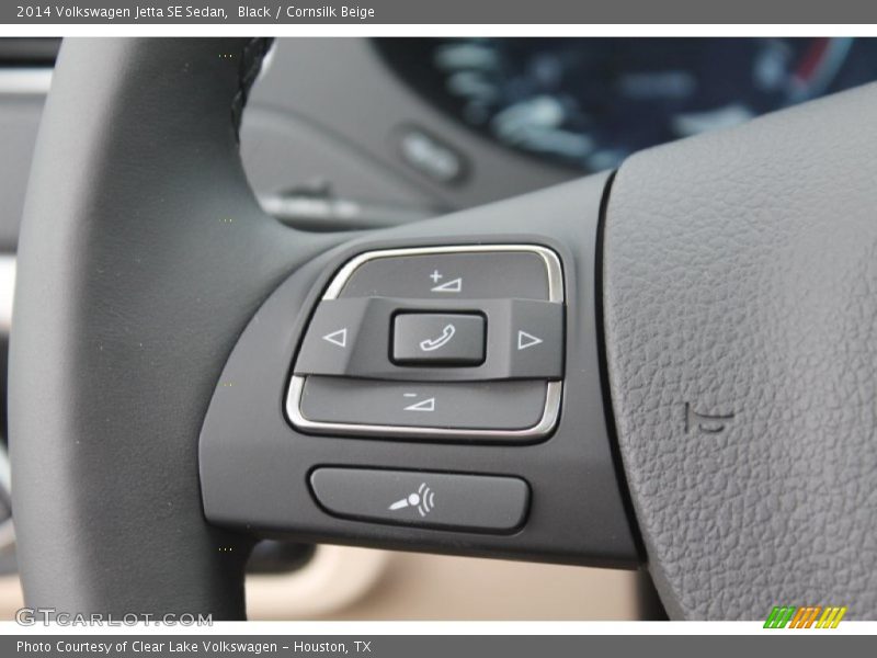 Black / Cornsilk Beige 2014 Volkswagen Jetta SE Sedan
