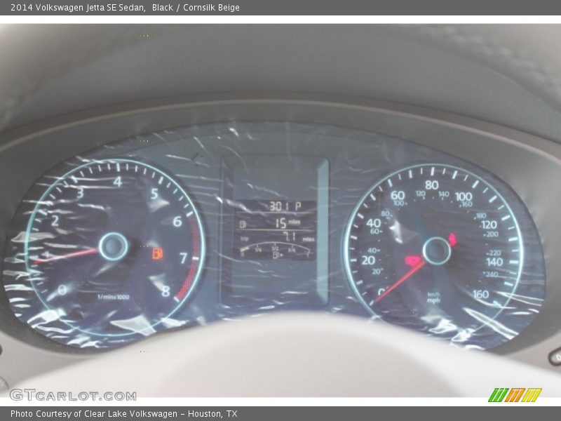 Black / Cornsilk Beige 2014 Volkswagen Jetta SE Sedan